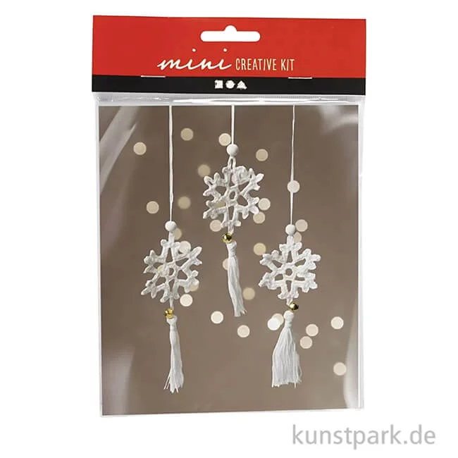 Artikelbild 1 des Artikels “Mini Bastelset Häkeln, Schneeflocken “