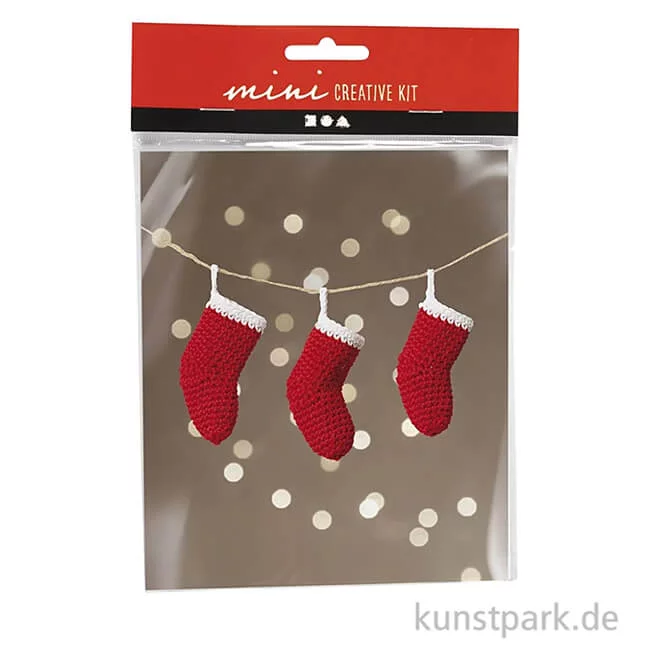 Artikelbild 1 des Artikels “Mini Bastelset Häkeln, Weihnachtsstrümpfe “