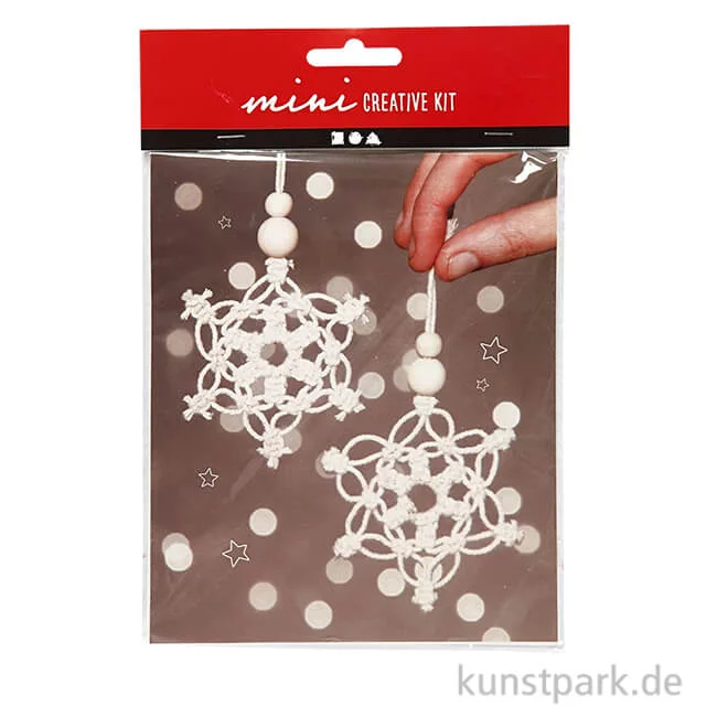 Artikelbild 1 des Artikels “Mini Bastelset Makramee - Schneeflocken, 10 cm “
