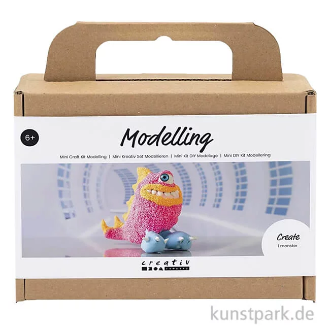 Artikelbild 1 des Artikels “Mini Bastelset - Monster Modellieren, Neonpink “