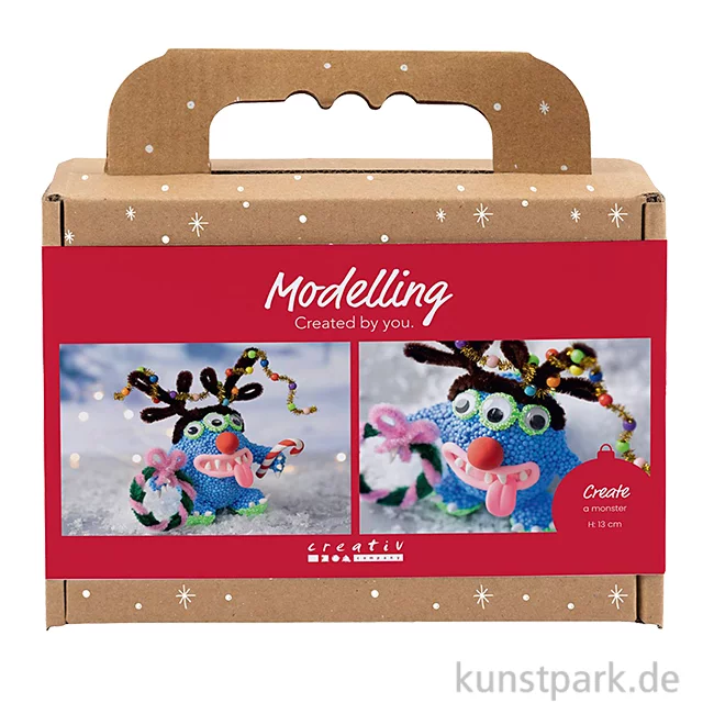 Artikelbild 1 des Artikels “Mini Bastelset - Monster Modellieren, Weihnachtsrentier “