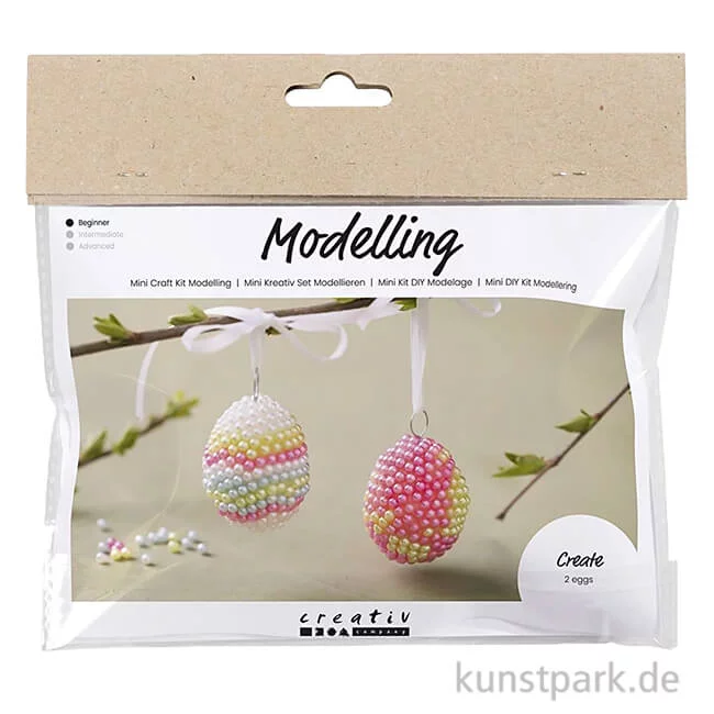 Artikelbild 1 des Artikels “Mini Bastelset - Ostereier mit Perlen, Pastellfarben “