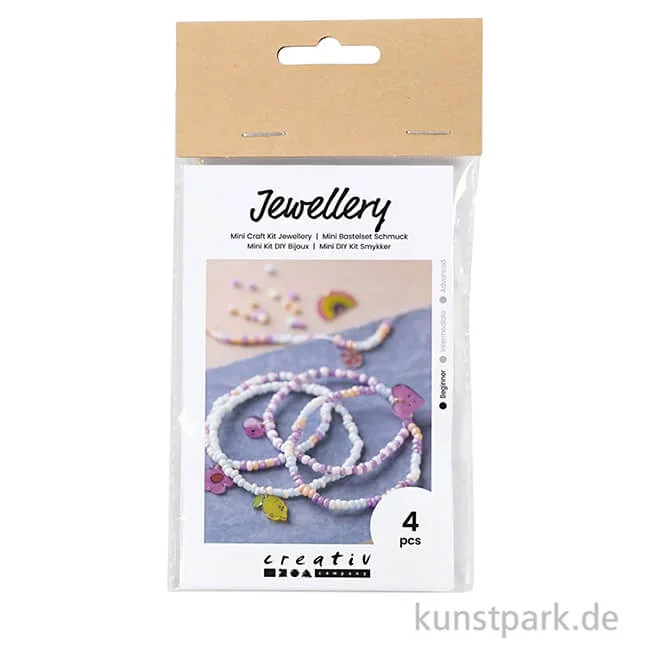 Artikelbild 1 des Artikels “Mini Bastelset Schmuck, Armbänder aus Schrumpffolie, Pastell “