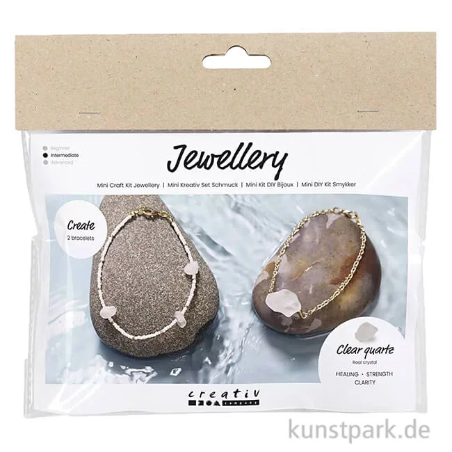 Artikelbild 1 des Artikels “Mini Bastelset Schmuck, Armbänder mit Bergkristallen “