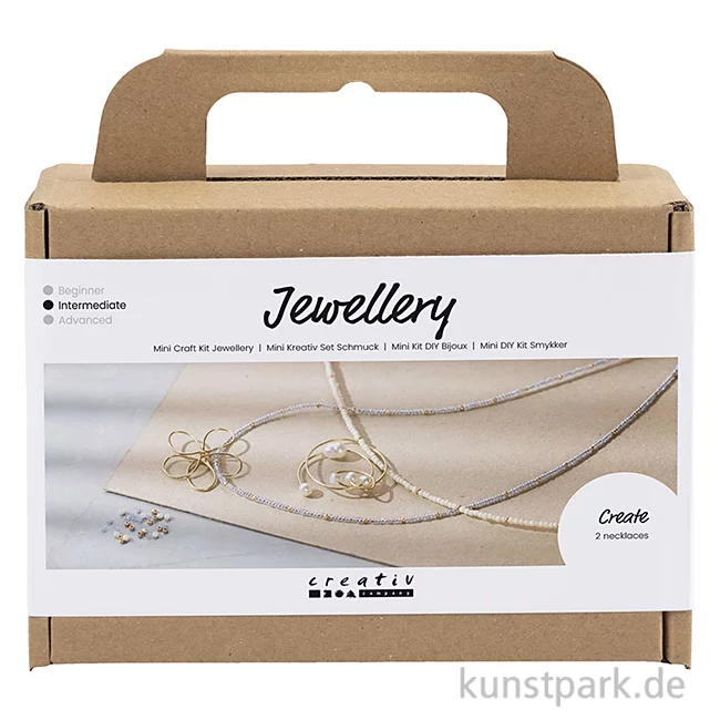 Artikelbild 1 des Artikels “Mini Bastelset Schmuck, Halskette mit Drahtanhänger, Vergoldet “