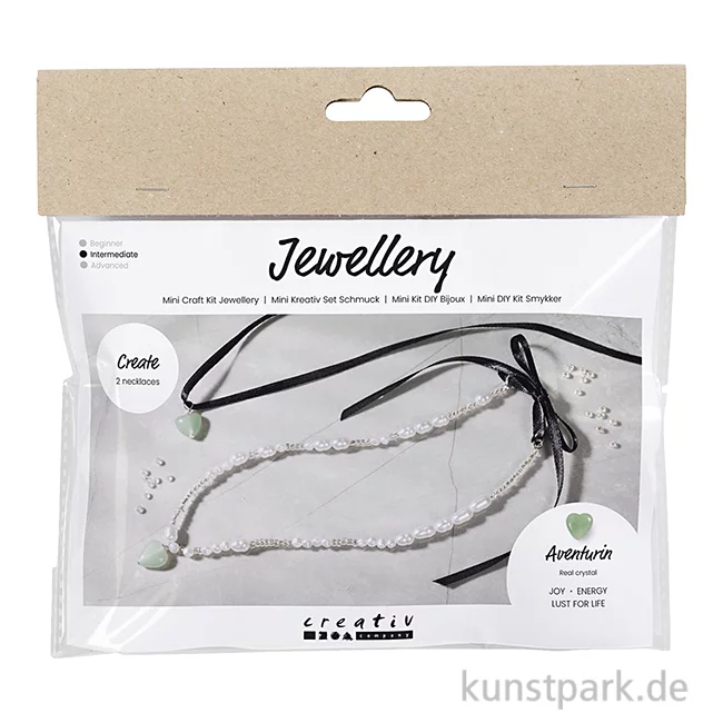 Artikelbild 1 des Artikels “Mini Bastelset Schmuck, Perlenketten mit Aventurin-Kristall “