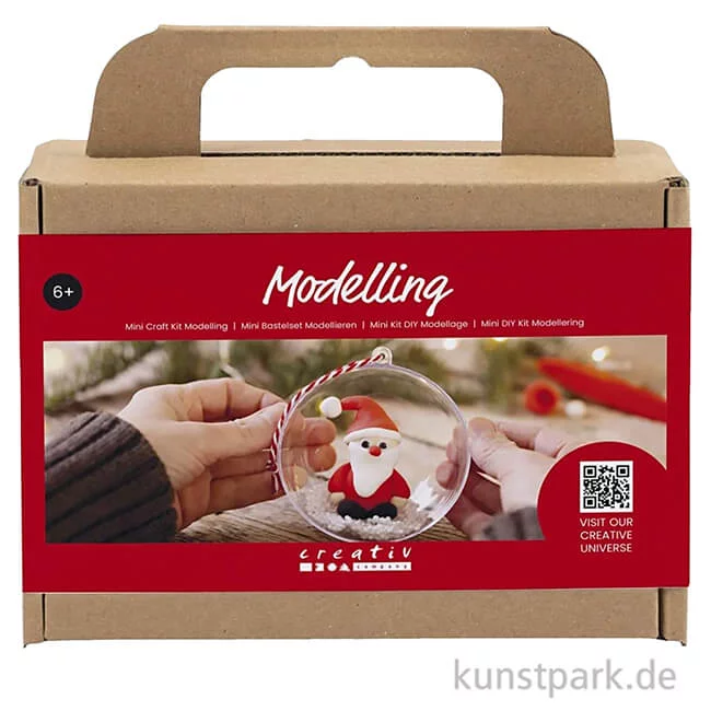 Artikelbild 1 des Artikels “Mini Bastelset Weihnachtskugel Modellieren, Weihnachtsmann “