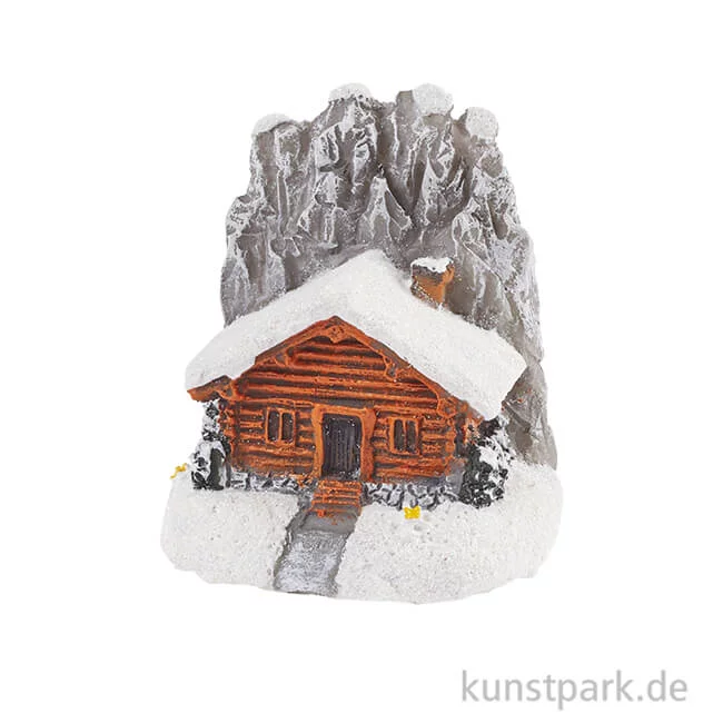 Artikelbild 1 des Artikels “Mini Berghütte mit Glitzer, 4 cm “