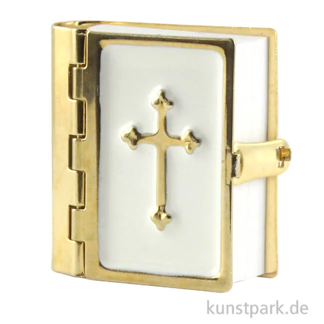 Artikelbild 1 des Artikels “Mini Bibel Weiß-Gold, 3,5 cm “