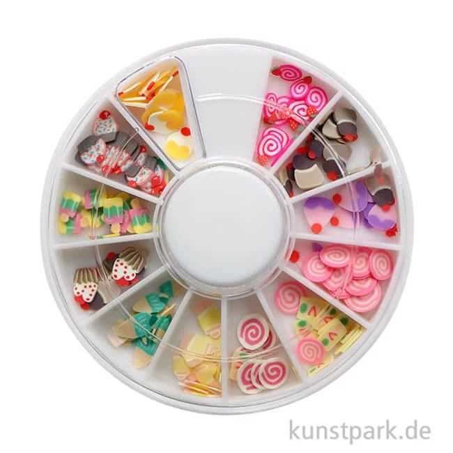 Artikelbild 1 des Artikels “Mini Clay Scheiben - Bonbons, 12 Motive, 18g “