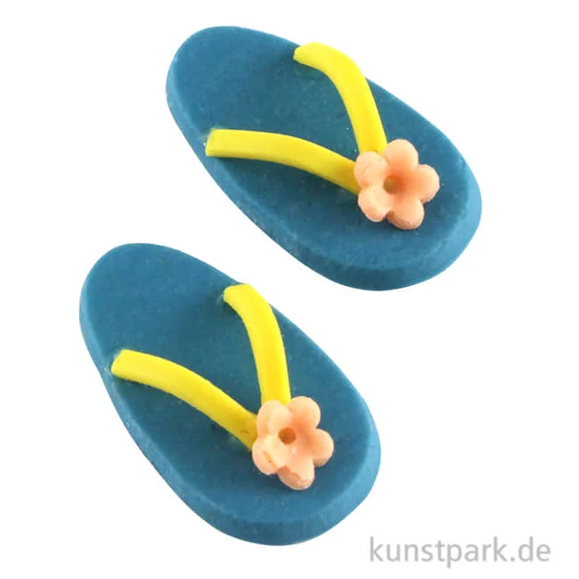 Artikelbild 1 des Artikels “Mini Flip-Flops Blau, 1,8 x 1 cm “