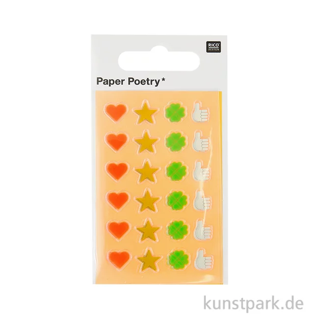 Artikelbild 1 des Artikels “Mini Foliensticker - Symbole, 3 Blatt, 6 x 10 cm “