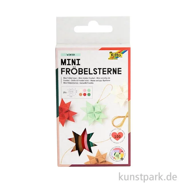Artikelbild 1 des Artikels “Mini Fröbelstern Papierstreifen, Pastell + Winter, 35 cm, 100 Stück “