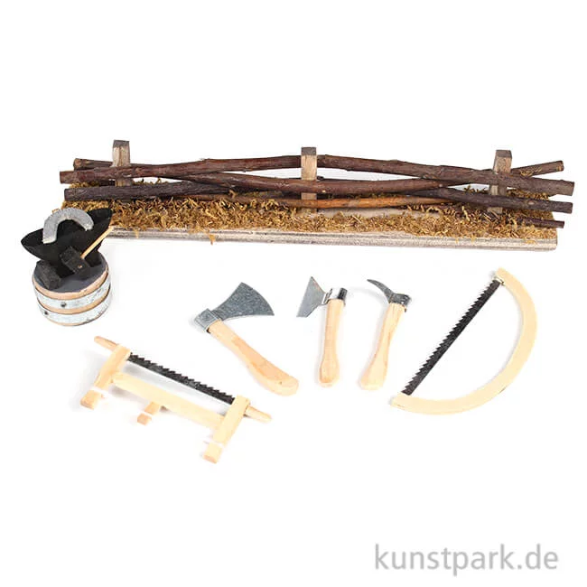 Artikelbild 1 des Artikels “Mini-Gardening Zubehör Set - Holzarbeiten, 12-15 cm “