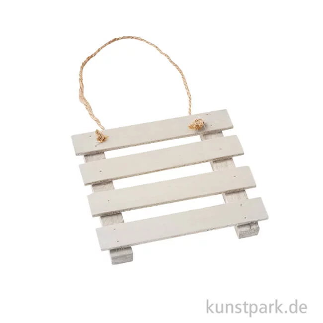 Artikelbild 1 des Artikels “Mini Holz-Palette - Weiß 9 cm“