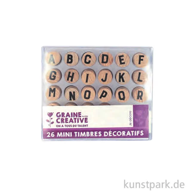 Artikelbild 1 des Artikels “Mini Holzstempel Set - Alphabet mit 26 Buchstaben “