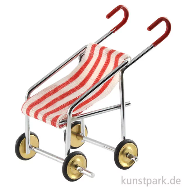 Artikelbild 1 des Artikels “Mini Kinderwagen Rot-Weiß, 5 cm “