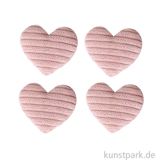 Artikelbild 1 des Artikels “Mini Kissen Stoff-Herz, Rosa, 3,5 cm, 4 Stück “