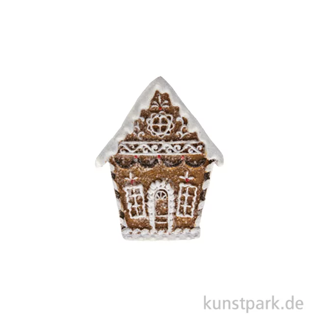 Artikelbild 1 des Artikels “Mini-Lebkuchenhaus, Keramik, Braun-Weiß, 5,5 x 2,8 x 7 cm “