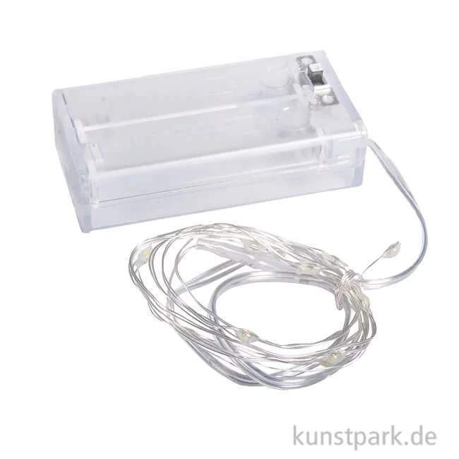 Artikelbild 1 des Artikels “Mini LED-Lichterkette mit 10 Lampen - Lichtgelb “