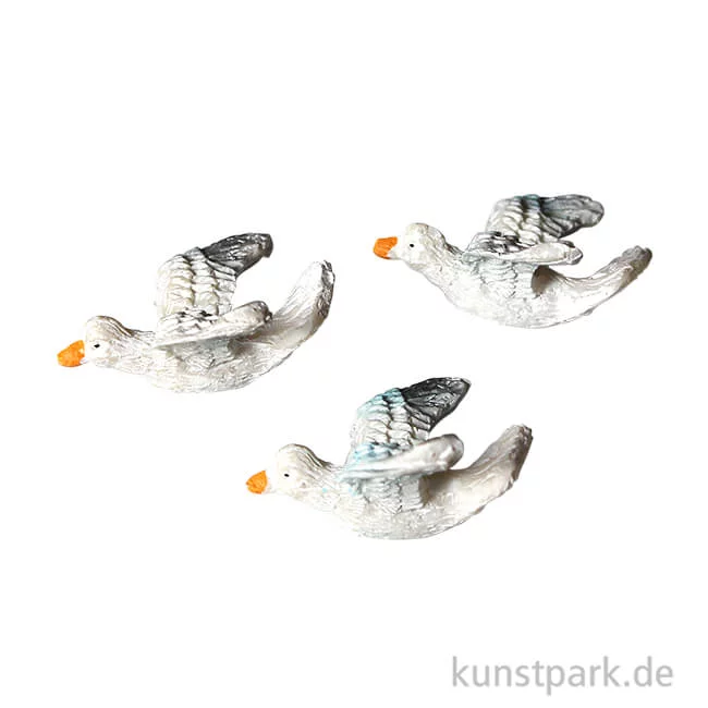 Artikelbild 1 des Artikels “Mini Möwe, 3x2,5 cm, 3 Stück “