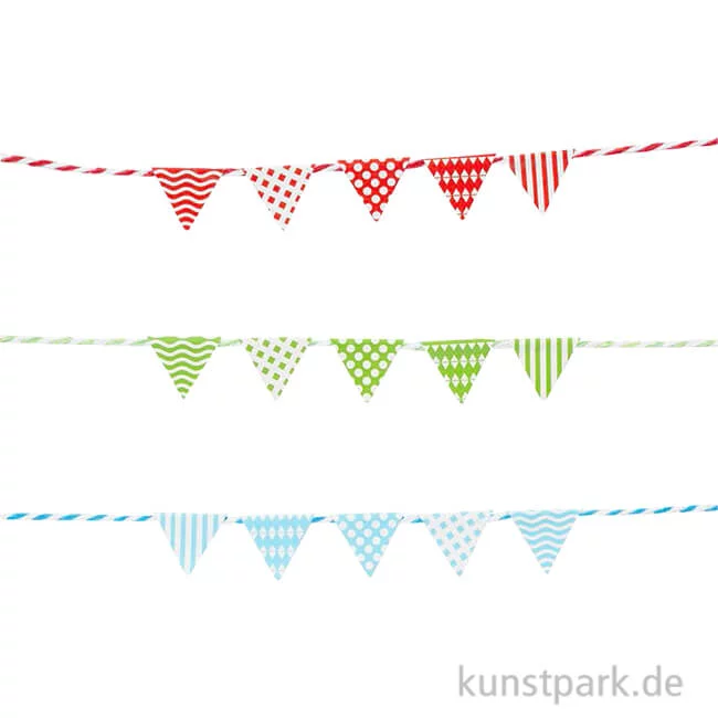 Artikelbild 1 des Artikels “Mini Party-Girlande, farbig sortiert, ca. 20 cm “