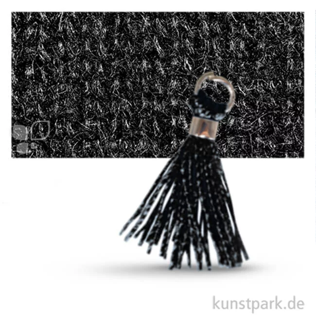 Artikelbild 1 des Artikels “Mini-Quaste mit Öse, 15 mm, 3 Stück Schwarz“