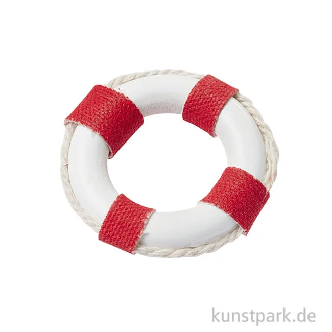 Artikelbild 1 des Artikels “Mini Rettungsring mit Stoff - Rot-Weiß, 4,5 cm “