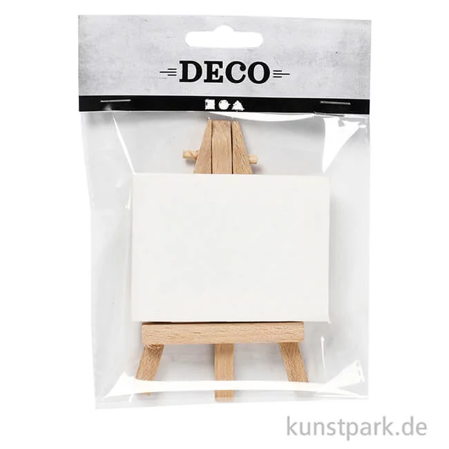 Artikelbild 1 des Artikels “Mini Staffelei mit Leinwand, Weiß, Höhe 11,5 cm “