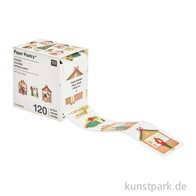 Artikelbild 1 des Artikels “Mini Sticker - Weihnachtsmarkt, 120 Aufkleber “