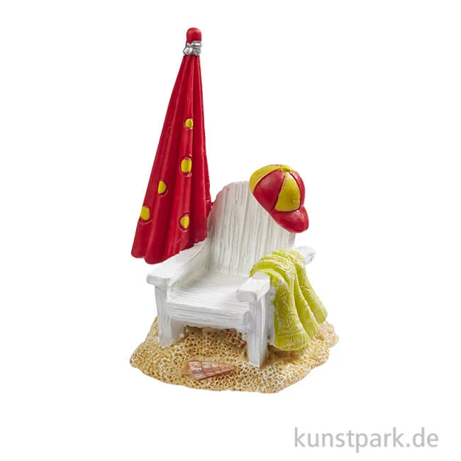 Artikelbild 1 des Artikels “Mini Strandstuhl mit Schirm, 3,7x6,5 cm “