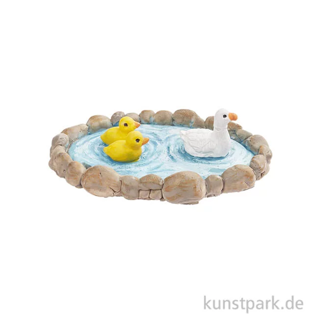 Artikelbild 1 des Artikels “Mini Teich mit Enten, 7 cm “