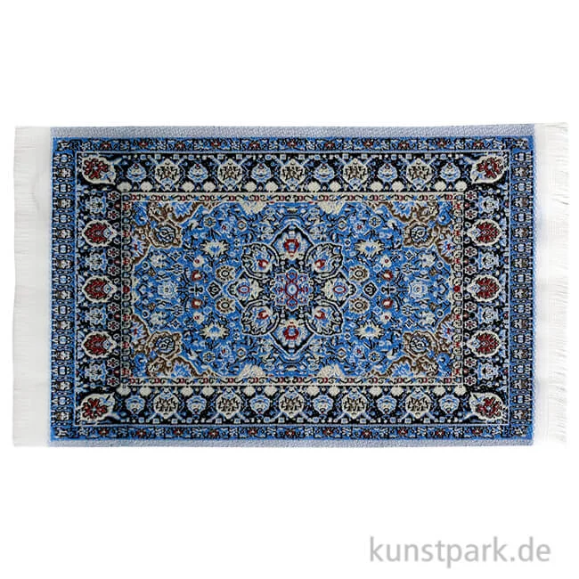 Artikelbild 1 des Artikels “Mini Teppich, Blau, gewebt, 15 x 10 cm “