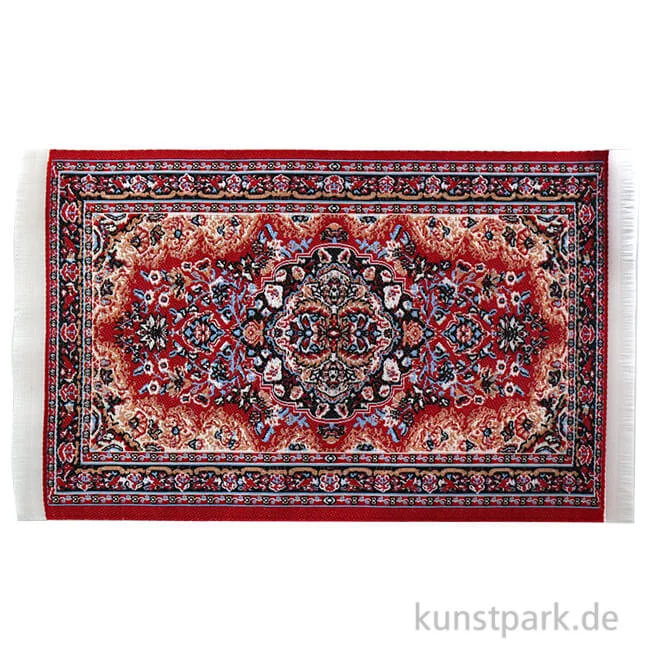Artikelbild 1 des Artikels “Mini Teppich, Rot, gewebt, 15 x 10 cm “