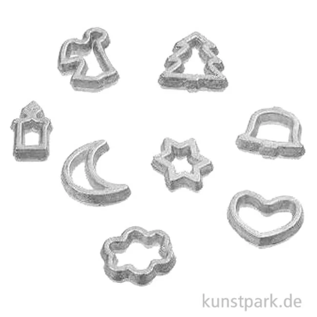 Artikelbild 1 des Artikels “Miniatur Ausstechformen Set, Metall, 0,5 cm, 8 Stück “