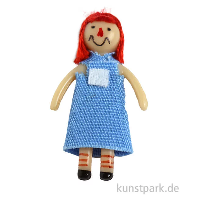 Artikelbild 1 des Artikels “Miniatur Baby Puppe, Blau, 3,4 x 1,9 cm “