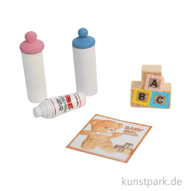 Artikelbild 1 des Artikels “Miniatur Babyzubehör Set, 2 cm “
