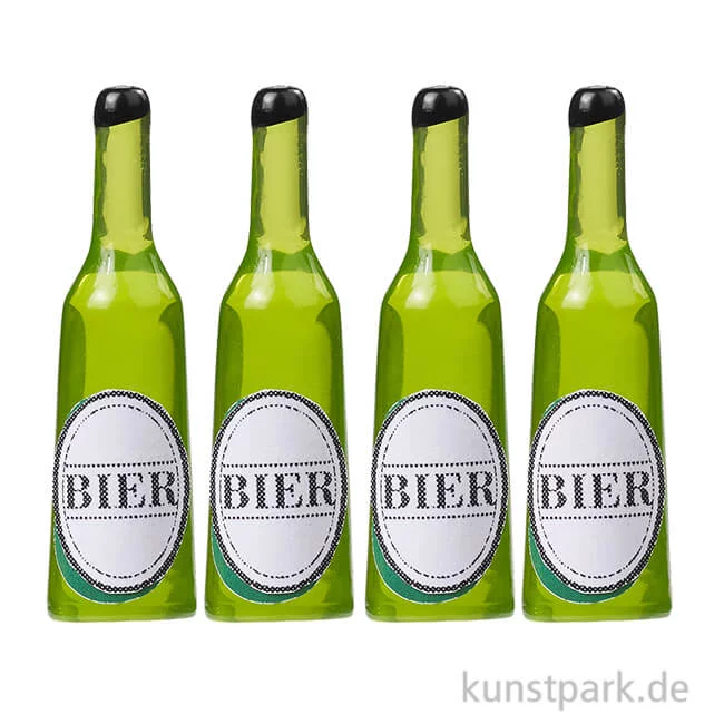 Artikelbild 1 des Artikels “Miniatur Bierflaschen, 3,5 x 1 cm, 4 Stück “