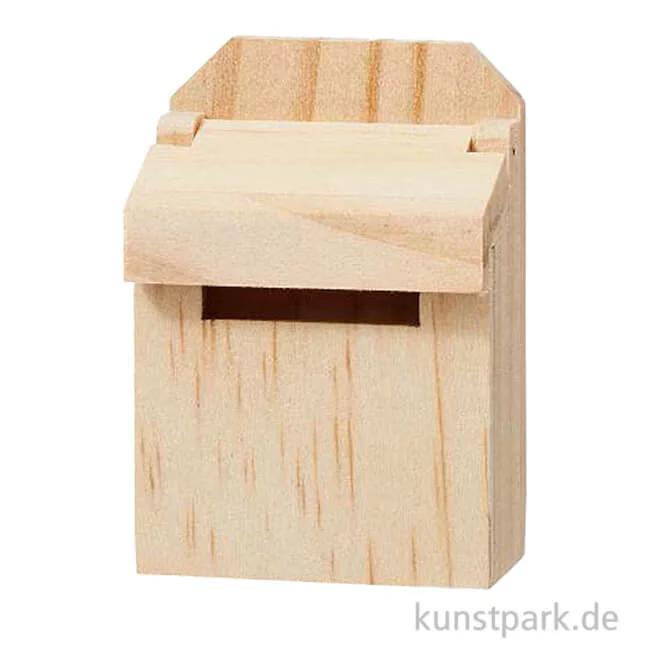 Artikelbild 1 des Artikels “Miniatur Briefkasten, Holz, Natur, 5 x 3,5 x 2 cm “