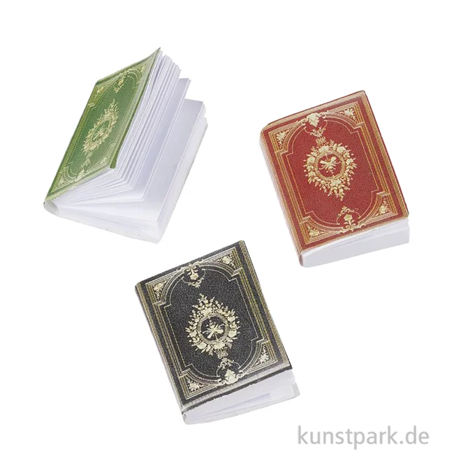 Artikelbild 1 des Artikels “Miniatur Bücher, 1,6 x 2,1 cm, 3 Stück “