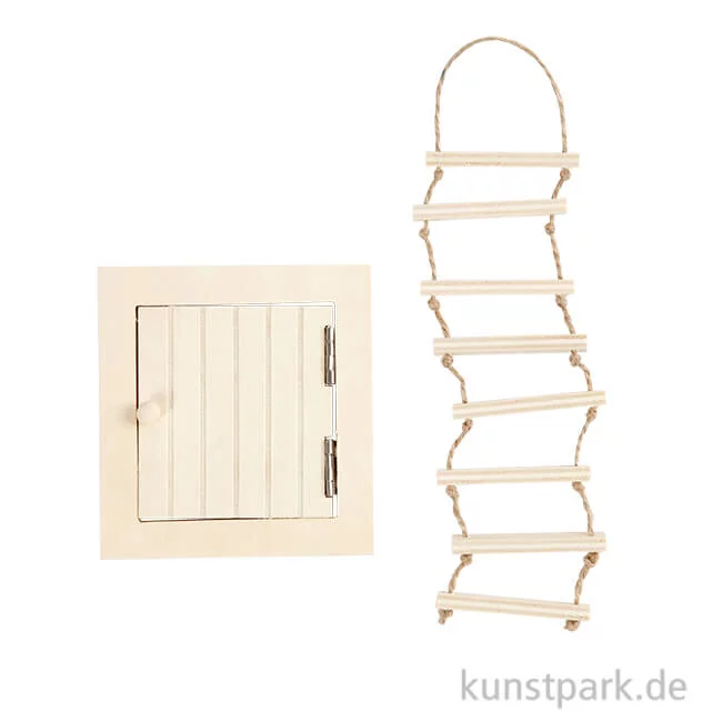 Artikelbild 1 des Artikels “Miniatur Dachluke und Strickleiter, 9-20 cm “