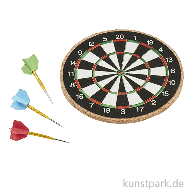Artikelbild 1 des Artikels “Miniatur Dartscheibe, 4-teilig, 5 cm “