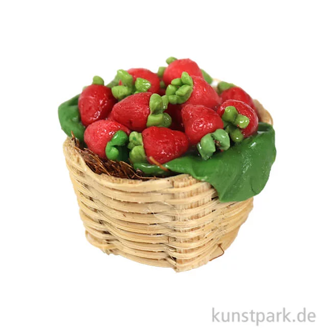 Artikelbild 1 des Artikels “Miniatur Erdbeerkorb, Durchmesser 2,5 cm “
