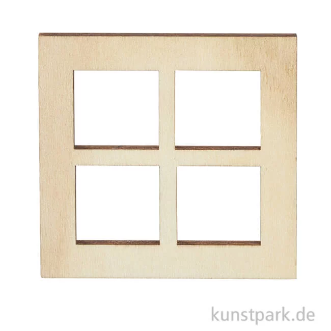 Artikelbild 1 des Artikels “Miniatur Fenster, Holz, 7 x 7 cm, 3 Stück “