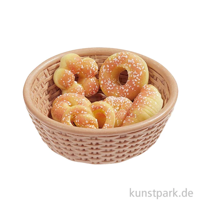 Artikelbild 1 des Artikels “Miniatur Gebäck-Korb, 7-teilig, 4,5 x 1,5 cm “