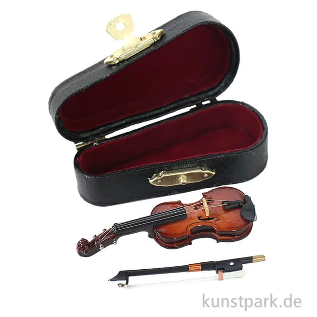Artikelbild 1 des Artikels “Miniatur Geige mit Koffer, 7 cm “