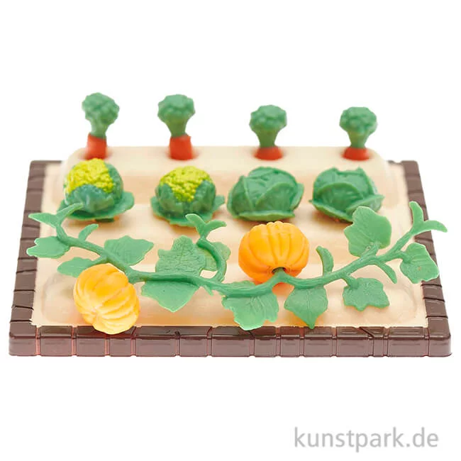 Artikelbild 1 des Artikels “Miniatur Gemüsebeet, 10-teilig, 9 x 1,5 x 9 cm “