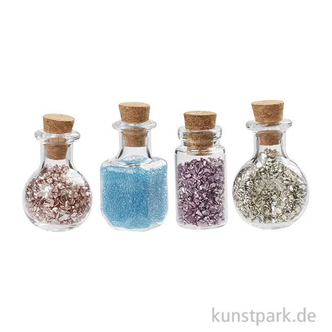 Artikelbild 1 des Artikels “Miniatur Gläser mit Zauberstaub, 4 Stück, 2,7 cm “