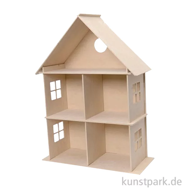 Artikelbild 1 des Artikels “Miniatur Holzbausatz - Puppenhaus, 59 x 50 x 20 cm “