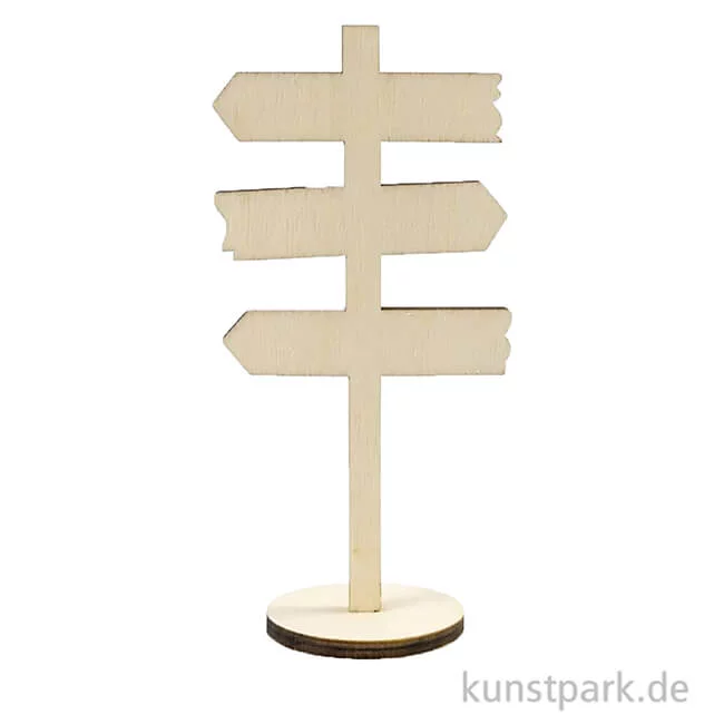 Artikelbild 1 des Artikels “Miniatur Holzschild mit Sockel, Breite 6 cm, Höhe 12 cm “